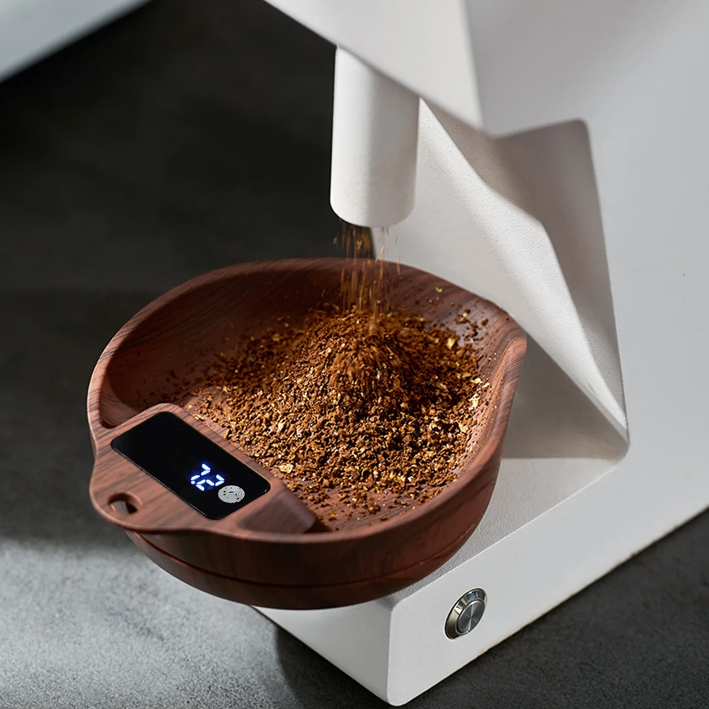 Home Barista - Báscula dosificadora de café con bandeja