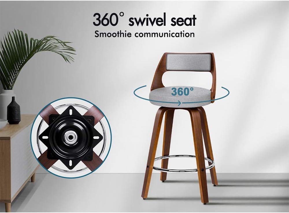 Home Bar Stools - con reposapiés y niveladores de patas