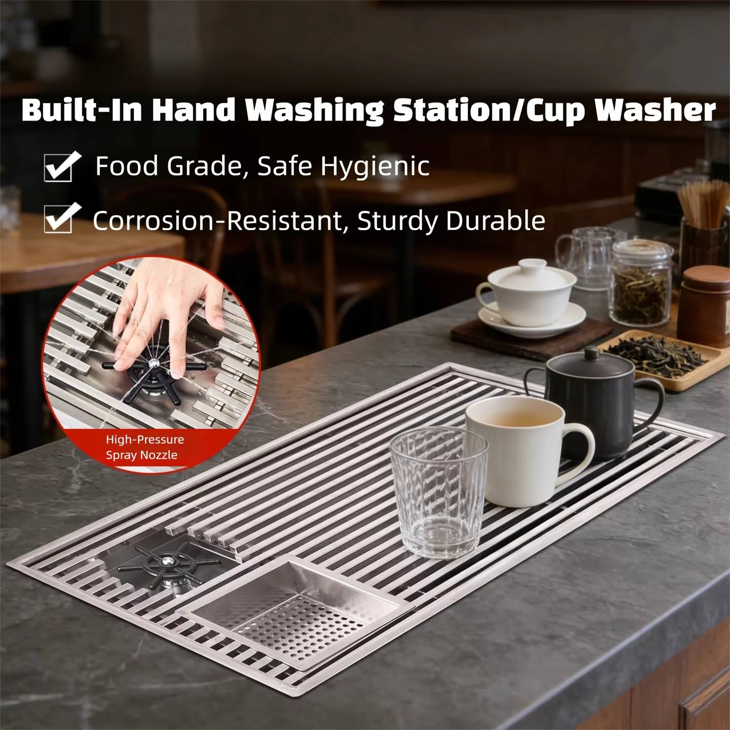 Bandeja de té moderna empotrad - Home Bar Setup reseña y precio