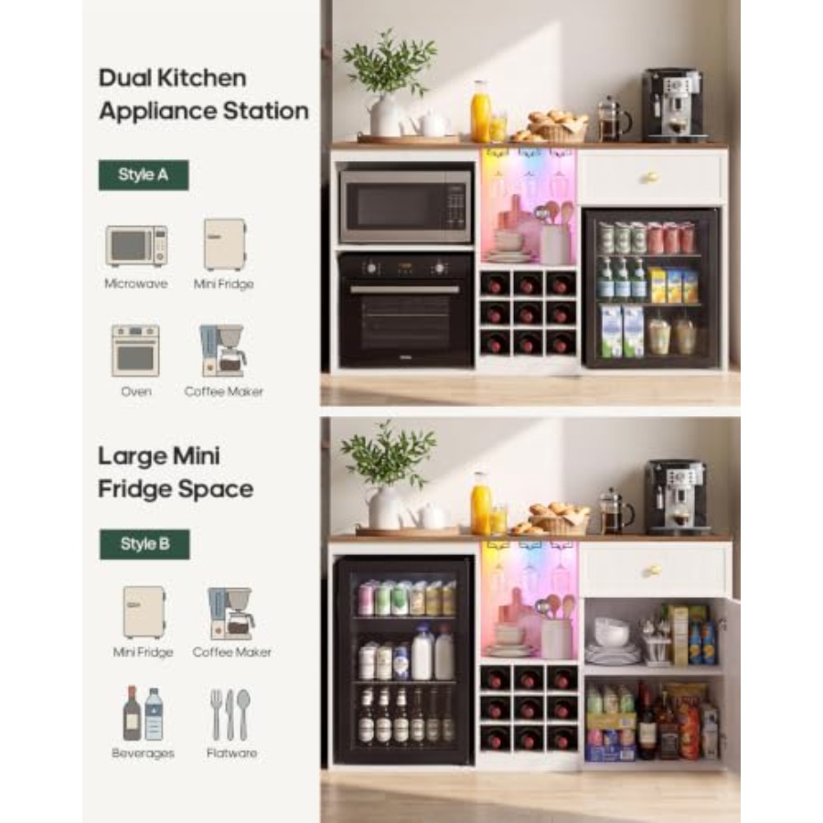 Mueble de Bar para Café con Es - Home Bar And Fridge reseña y precio