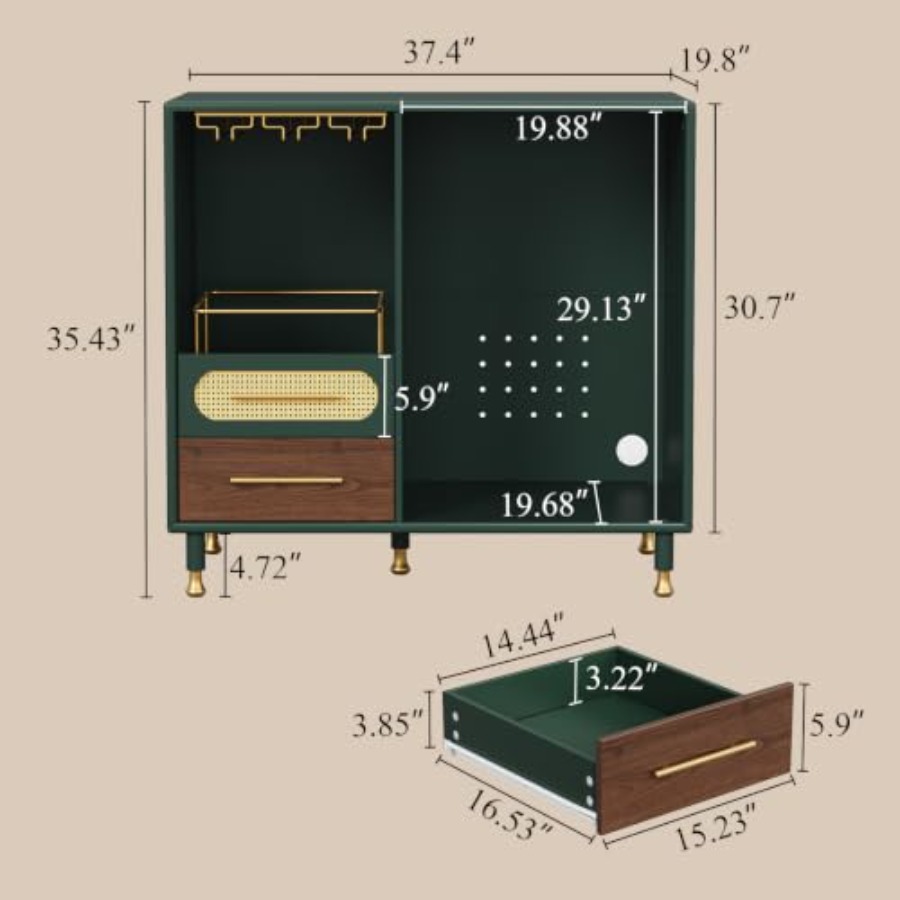 Mueble bar con espacio para mi - Home Bar And Fridge reseña y precio