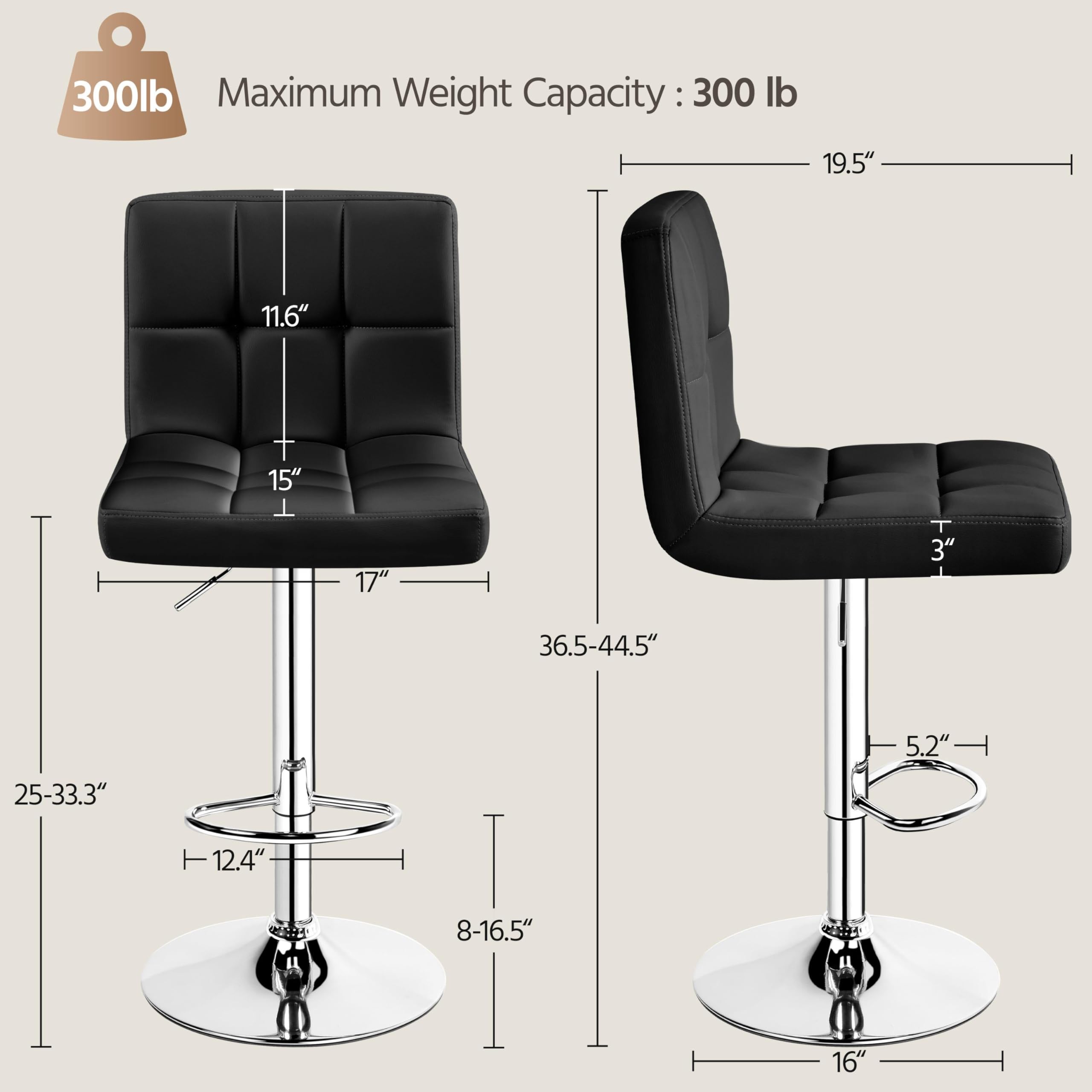 Taburetes de Bar Ajustables Mo - Home Bar Stools reseña y precio