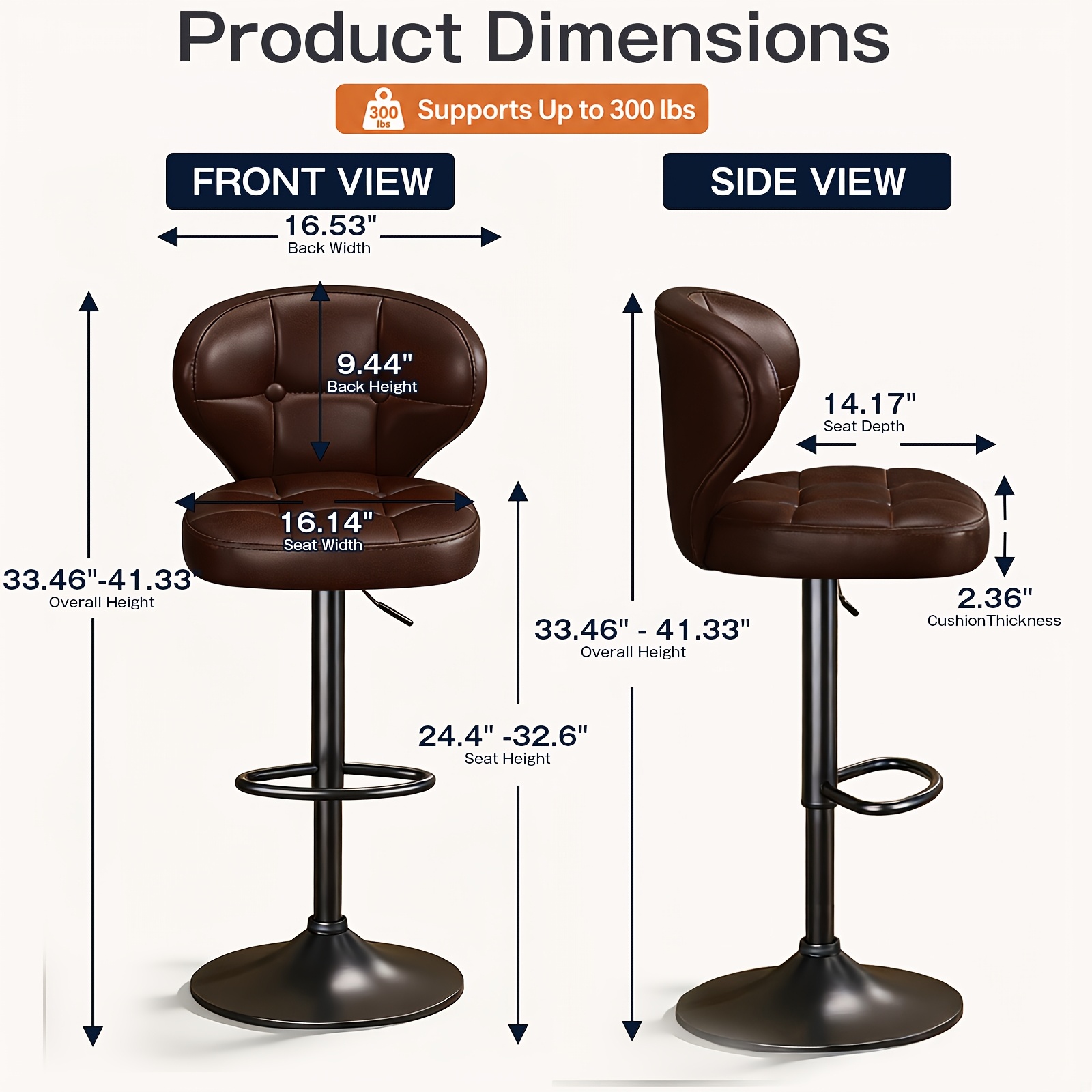 Juego de 4 taburetes de bar gi - Home Bar Stools reseña y precio