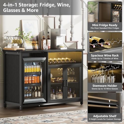 Mueble Bar para Vinos con Espa - Home Bar Setup reseña y precio