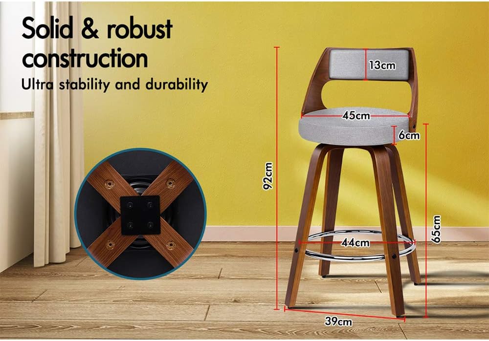 con reposapiés y niveladores d - Home Bar Stools reseña y precio